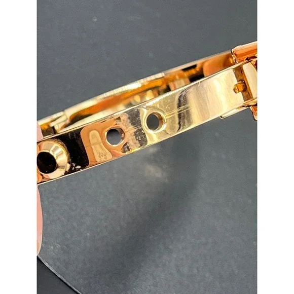 Michael Kors Designer Astor Rose Gold Buckle Closure Bangle Bracelet‎ - Picture 6 of 16